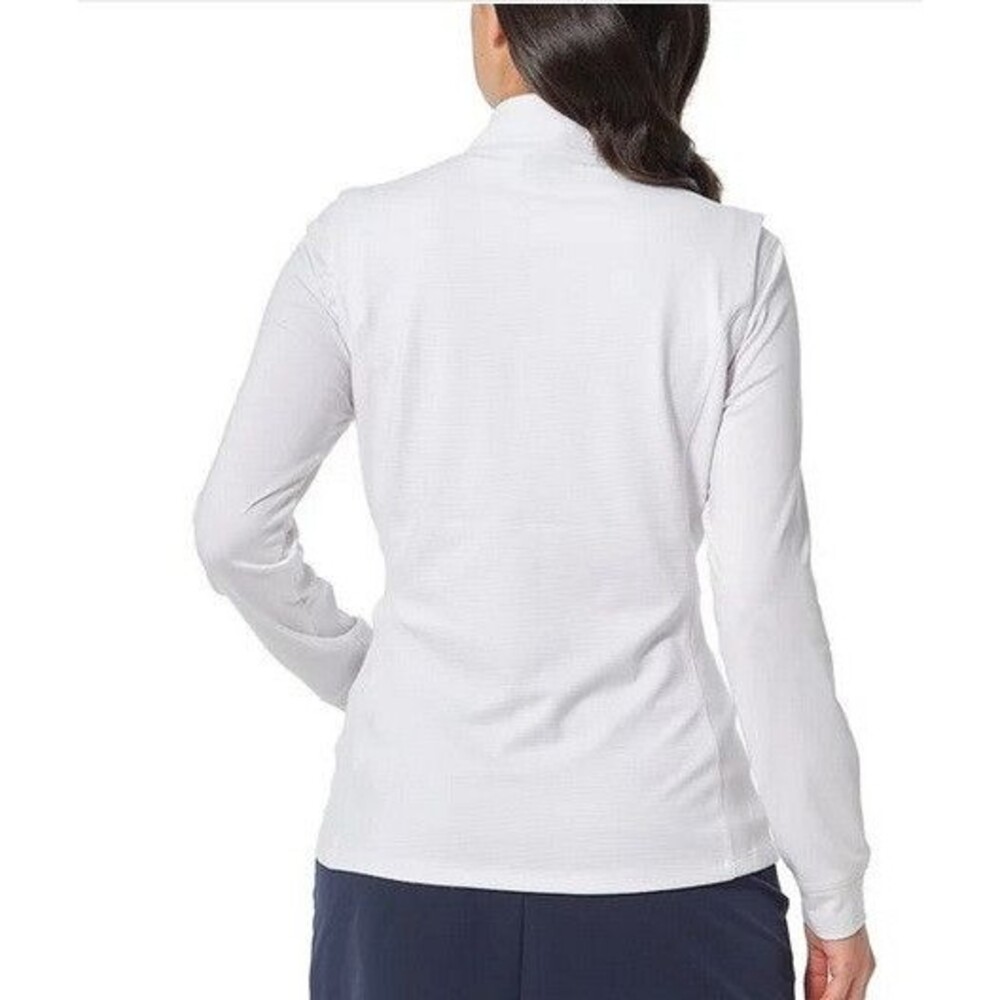 NWT Greg Norman Women's Ribbed Vest  White Size - Picture 3 of 3